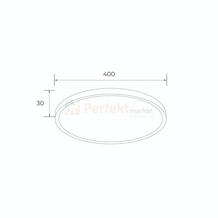 Lampa sufitowa plafon złoty LED CAMI 35,6W 40cm CCT Zuma Line perfektmarket.webp