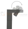 Lampa ogrodowa LED stojąca słupek nowoczesny ROTA RT-780 4000K szara  perfektmarket (2).webp