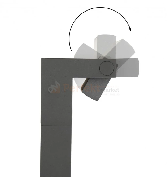 Lampa ogrodowa LED stojąca słupek nowoczesny ROTA RT-780 4000K szara  perfektmarket (2).webp