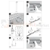 Lampa ogrodowa LED stojąca słupek nowoczesny NEO 100cm 4000K antracyt perfektmarket (6).webp