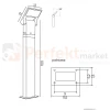 Lampa ogrodowa LED stojąca słupek nowoczesny NEO 100cm 4000K antracyt perfektmarket.webp