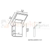 Kinkiet ścienny zewnętrzny LED NEO 3000K IP54 antracyt SU-MA perfektmarket (1).webp