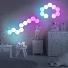 Lampa ścienna hexagon plastry miodu gamingowa MAYA RGB pi (1).webp