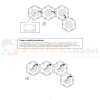 Lampa ścienna hexagon plastry miodu gamingowa MAYA RGB 2 perfektmarket.webp