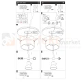 Oprawa sufitowa oczko podtynkowe BALI round Black ML0060 instrukcja montażu.webp