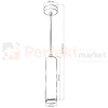 Lampa wisząca tuba IP44 biała 1xGU10 TURYN perfektmarket.webp