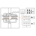Listwa ścienno-sufitowa spot 3xGU10 TURYN IP44 biały 324801 perfektmarket (2).webp