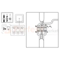 Listwa ścienno-sufitowa spot 3xGU10 TURYN IP44 biały 324801perfektmarket.webp