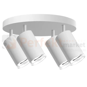 Lampa sufitowa plafon spot 4xGU10 TURYN IP44 biała