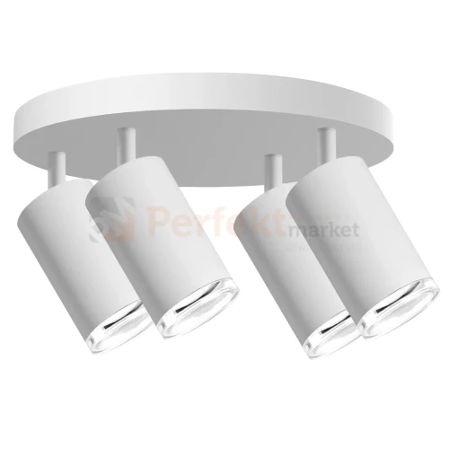 Lampa sufitowa plafon spot 4xGU10 TURYN IP44 biała 324818 perfektmarket (4).webp