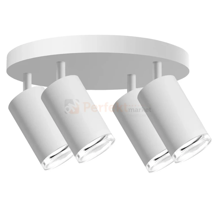 Lampa sufitowa plafon spot 4xGU10 TURYN IP44 biała 324818 perfektmarket (4).webp