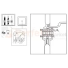 Lampa sufitowa plafon spot 4xGU10 TURYN IP44 biała 324818 perfektmarket.webp