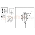 Lampa sufitowa plafon spot 4xGU10 TURYN IP44 biała 324818 perfektmarket.webp