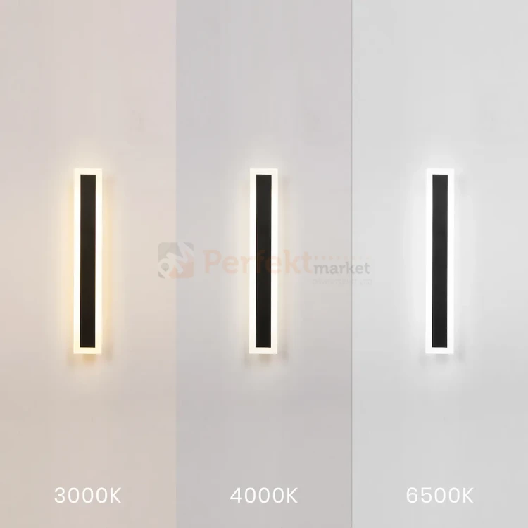 Lampa ścienna zewnętrzna liniowa na elewację 60cm LED WOW CCT czarna IP54 perfektmarket (2).webp