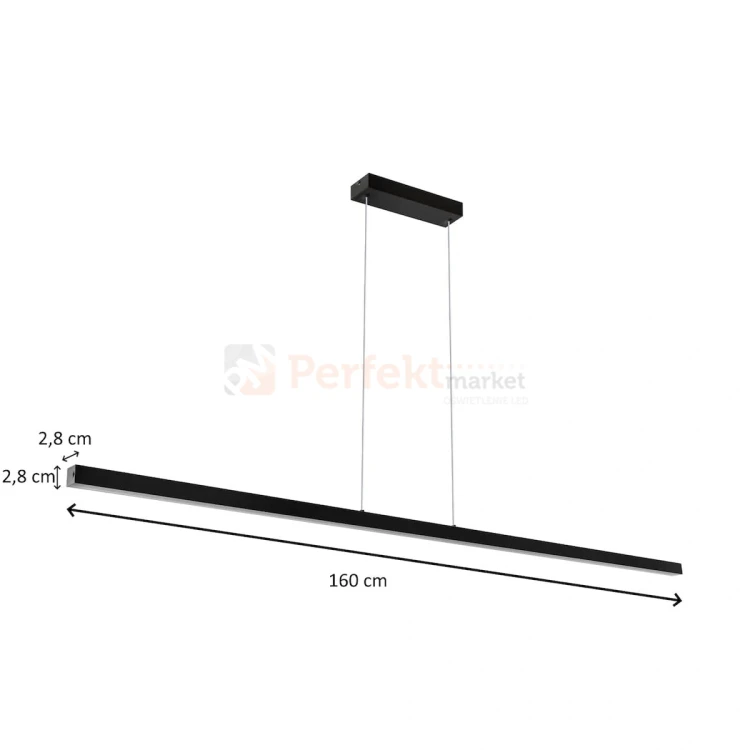 Czarna lampa wisząca liniowa belka wymiary MERIDA perfektmarket(4).webp