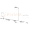 Biała lampa wisząca liniowa belka MERIDA 21W.JPG