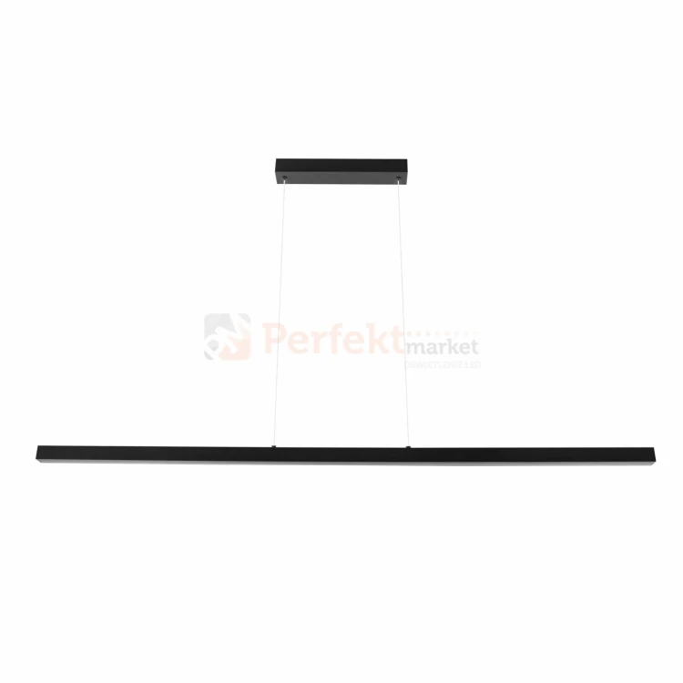 Czarna lampa wisząca liniowa belka MERIDA 15W .webp