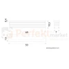 LANDO lampa dogruntowa linowa wall washer LED 20W 4000K 2075lm IP67 srebrna perfektmarket 4.webp