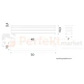 LANDO lampa dogruntowa linowa wall washer LED 20W 4000K 2075lm IP67 srebrna perfektmarket 4.webp