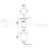 Pabla lampa dogruntowa najazdowa kierunkowa GU10 szara IP67 perfektmarket (4).webp