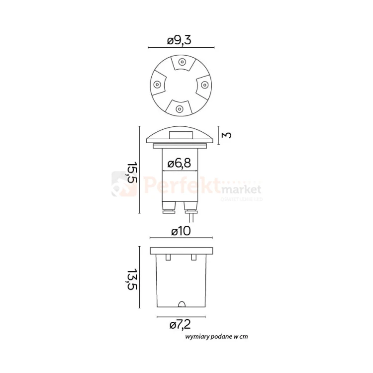 Pabla lampa dogruntowa najazdowa kierunkowa GU10 szara IP67 perfektmarket (4).webp