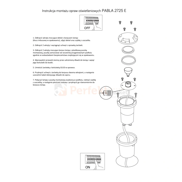 Pabla lampa dogruntowa najazdowa kierunkowa GU10 szara IP67 perfektmarket (5).webp