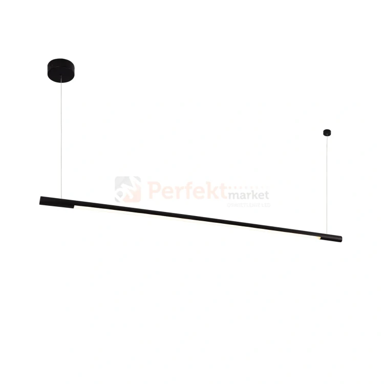 Lampa wisząca czarna liniowa podłużna ściemnialna Horizon P00358D 150 cm 3000K perfekt (1).webp