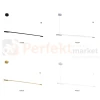 Lampa wisząca złota liniowa podłużna ściemnialna Horizon P00360D 150 cm 3000K perfektma (2).webp