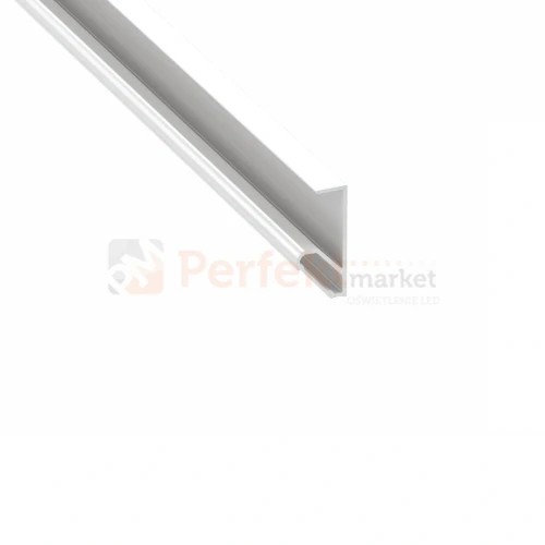 profil led do płyt meblowych nabijany cokołowy kątowy Q18 biały lakierowany perfektmarket.webp