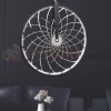 Lampa wisząca LED Bicykl koło roweru 55cm 3000K chrom czarna perfek.webp