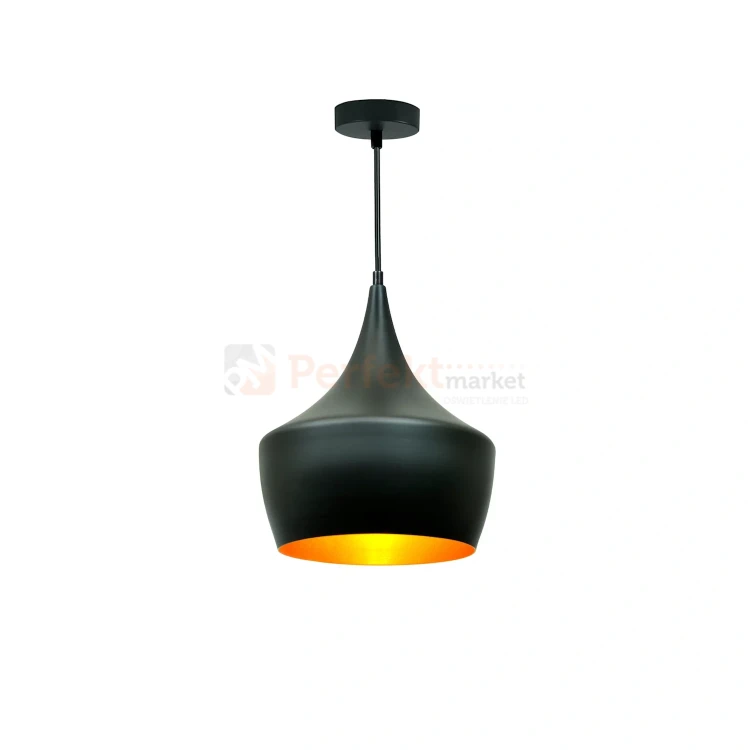 Lampa wisząca czarno złota Modern B 25cm 1xE27 perfektmarket olsztyn.webp