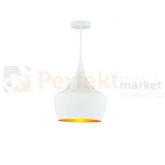 Lampa wisząca białoo złota Modern B 25cm 1xE27 perfektmarket olsztyn.webp