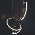 Lampa wisząca LED Bicykl koła roweru 36cm 3000K chrom czarne perfektmarket (6).webp