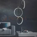 Lampa wisząca LED Bicykl koła roweru 36cm 3000K chrom czarne perfektmarket (4).webp