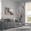 Lampa wisząca LED Bicykl koła roweru 36cm 3000K chrom czarne perfektmarket (5).webp