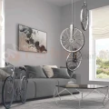 Lampa wisząca LED Bicykl koła roweru 36cm 3000K chrom czarne perfektmarket (5).webp