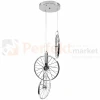 Lampa wisząca LED Bicykl koła roweru 36cm 3000K chrom czarne perfektmarket (1).webp