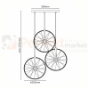 Lampa wisząca LED Bicykl koła roweru 36cm 3000K chrom czarne perfektmarket (2).webp