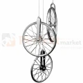 Lampa wisząca LED Bicykl koła roweru 36cm 3000K chrom czarne perfektmarket.webp