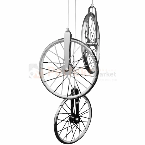 Lampa wisząca LED Bicykl koła roweru 36cm 3000K chrom czarne perfektmarket.webp