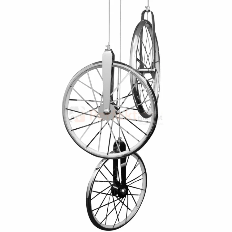 Lampa wisząca LED Bicykl koła roweru 36cm 3000K chrom czarne perfektmarket.webp