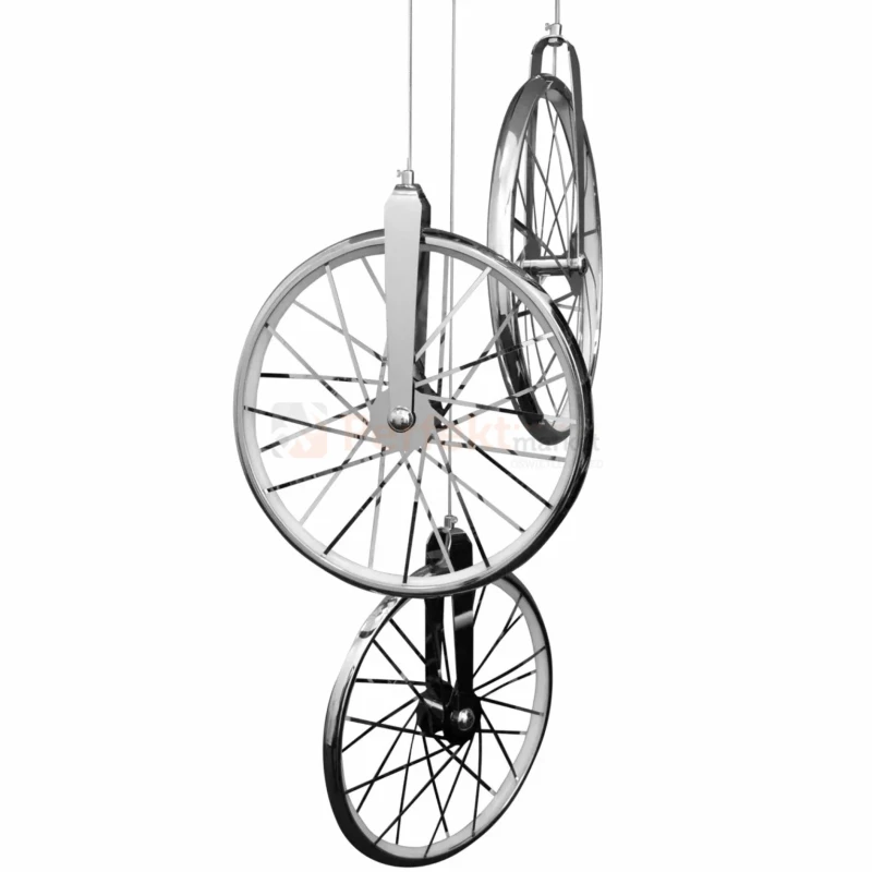 Lampa wisząca LED Bicykl koła roweru 36cm 3000K chrom czarne perfektmarket (2).webp
