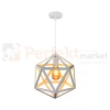Lampa wisząca atom kostka Goldlux Denmark biała 1xE27 perfektmarket.webp