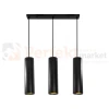 Lampa wisząca LATI potrójna tuba okrągła GU10 czarno złota Goldlux 307583 per.webp