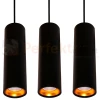 Lampa wisząca LATI potrójna tuba okrągła GU10 czarno złota Goldlux 307583 (1).webp
