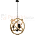 Lampa wisząca sznur lina boho country Rope Globo 3xE14 perfektmark (6).webp