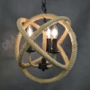 Lampa wisząca sznur lina boho country Rope Globo 3xE14 perfektmark (1).webp
