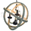 Lampa wisząca sznur lina boho country Rope Globo 3xE14 perfektmark (3).webp