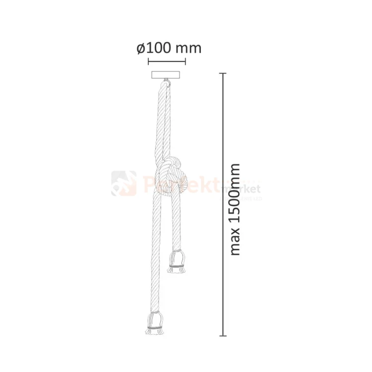 Lampa wisząca sznur lina country Rope 2xE27 perfektmarket (2).webp