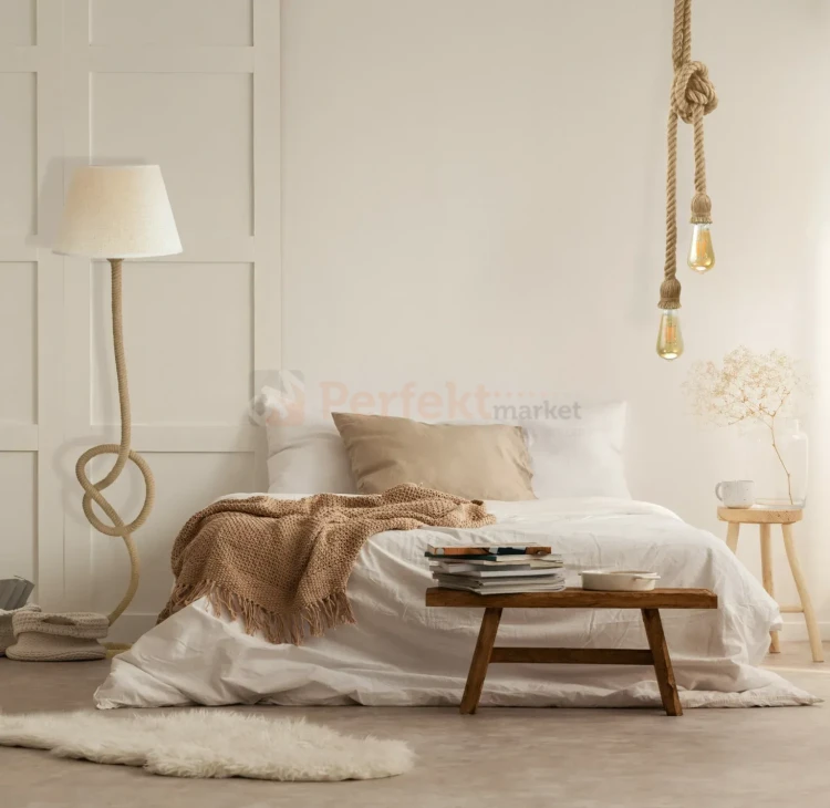 Lampa wisząca sznur lina country Rope 2xE27 perfektmarket.webp